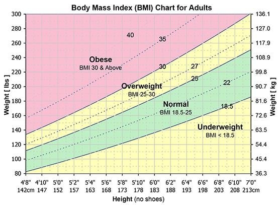 BMI Chart Calculate Your BMI Ramsay Health Care