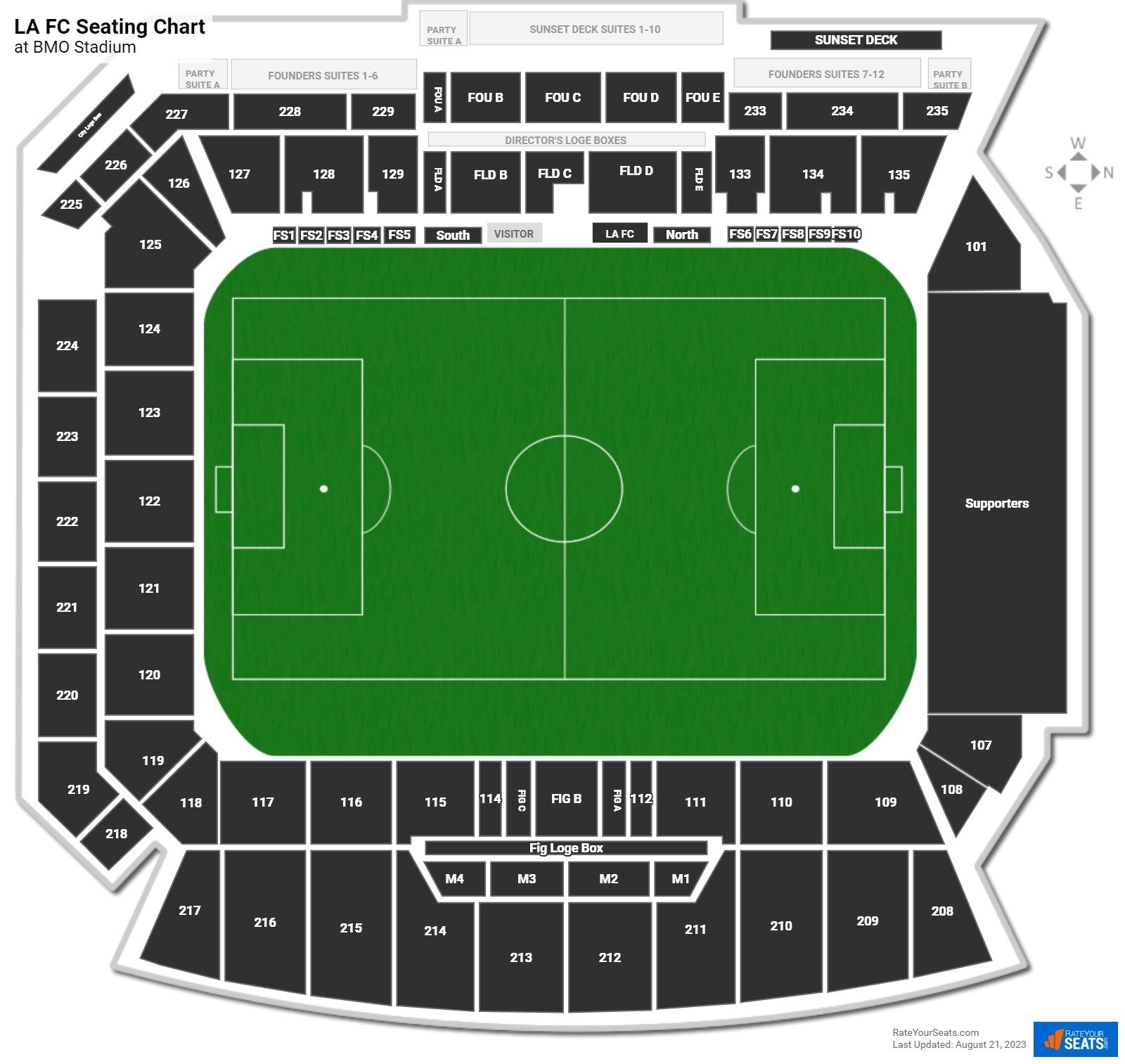 BMO Stadium Seating Charts RateYourSeats