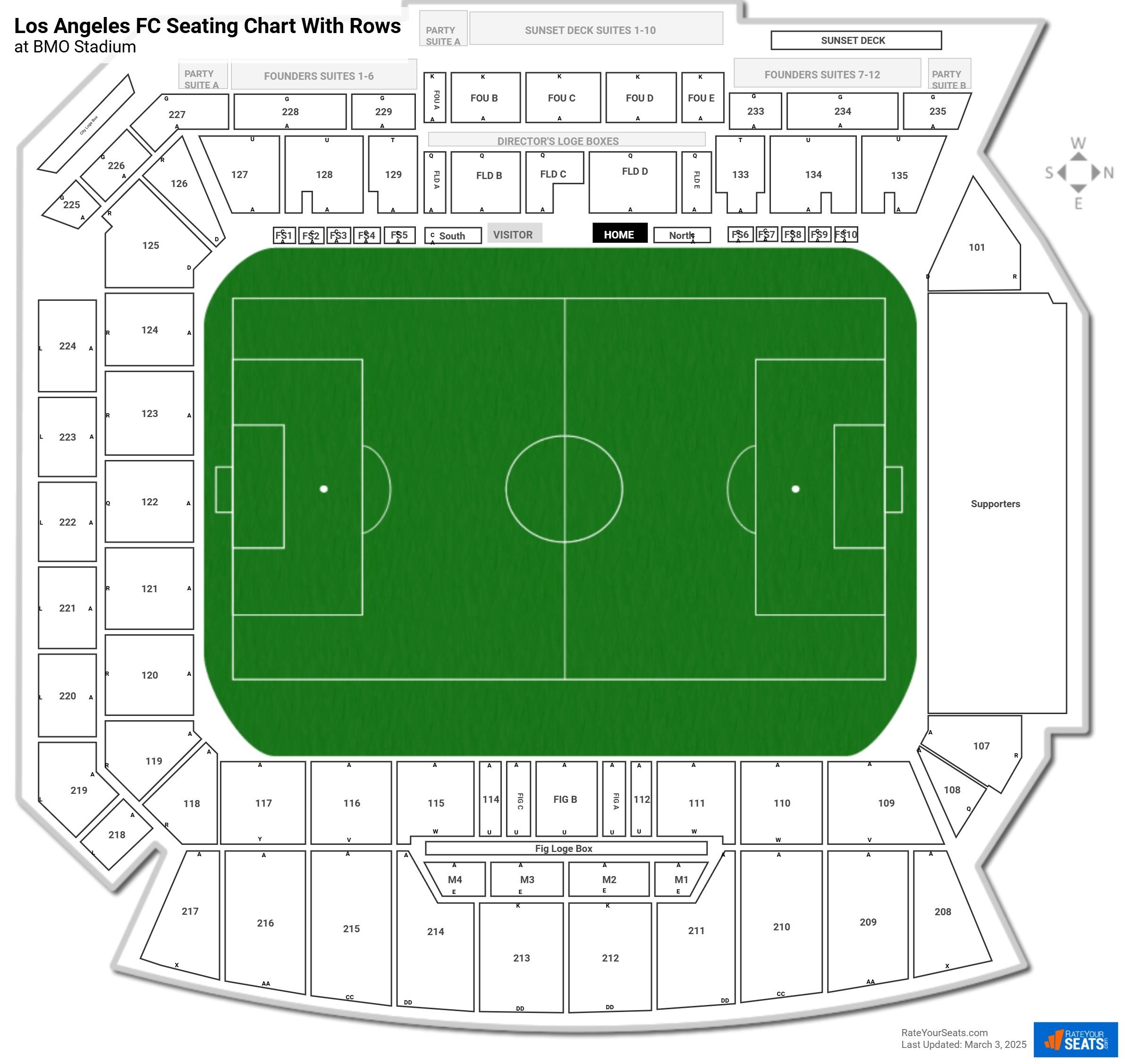 BMO Stadium Seating Charts RateYourSeats