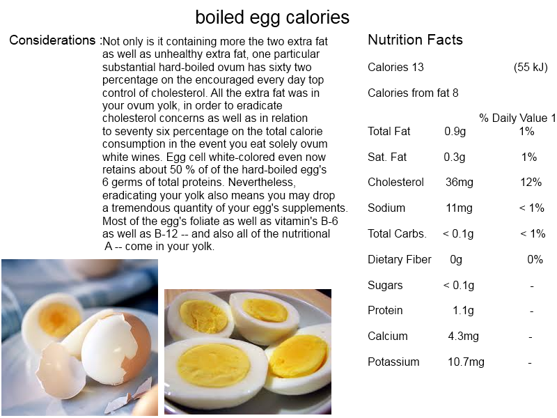 Boiled Egg Calories And Nutrition Facts Exerciseswork