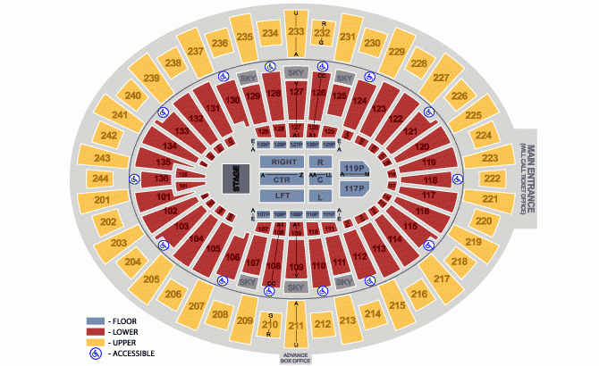 Bojangles Coliseum Seating Chart