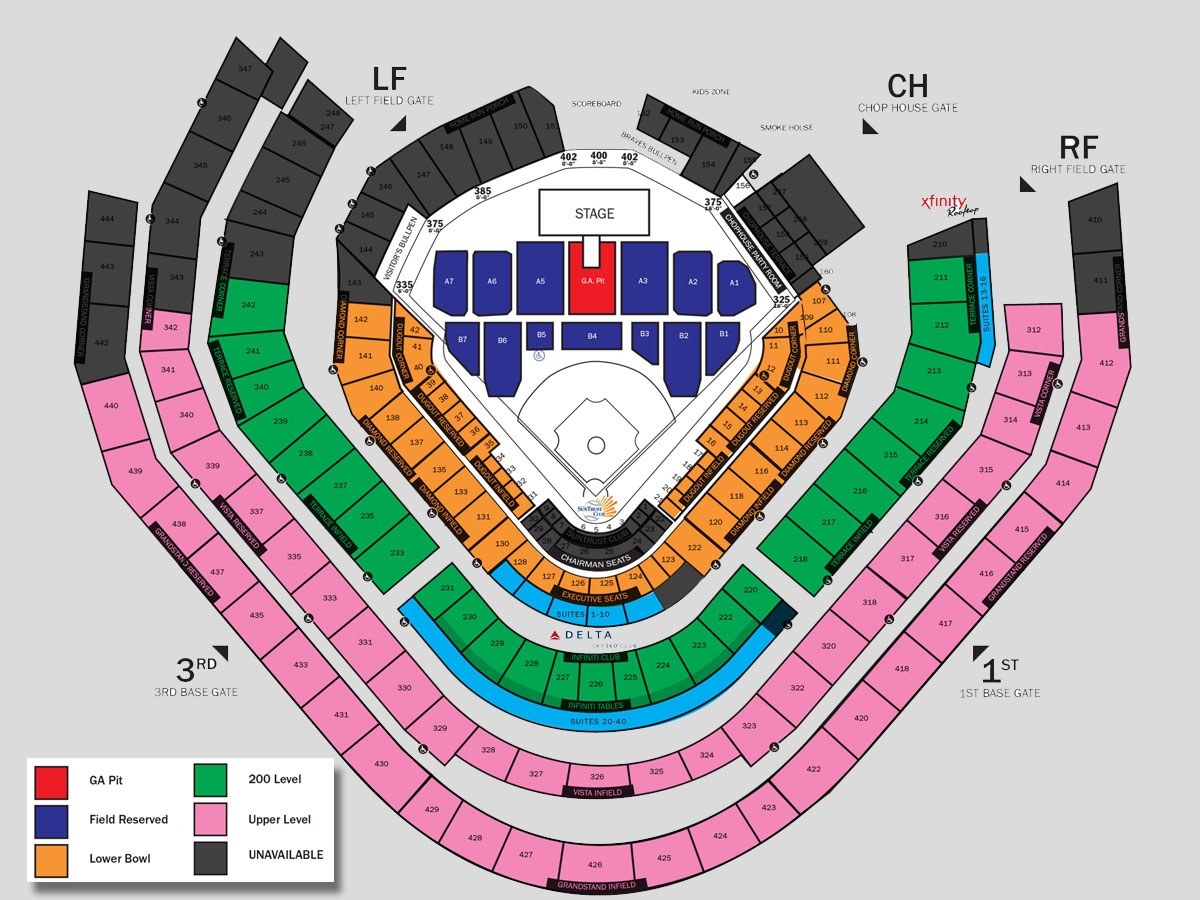 Breakdown Of The Truist Park Seating Chart Saintbrigidscentre