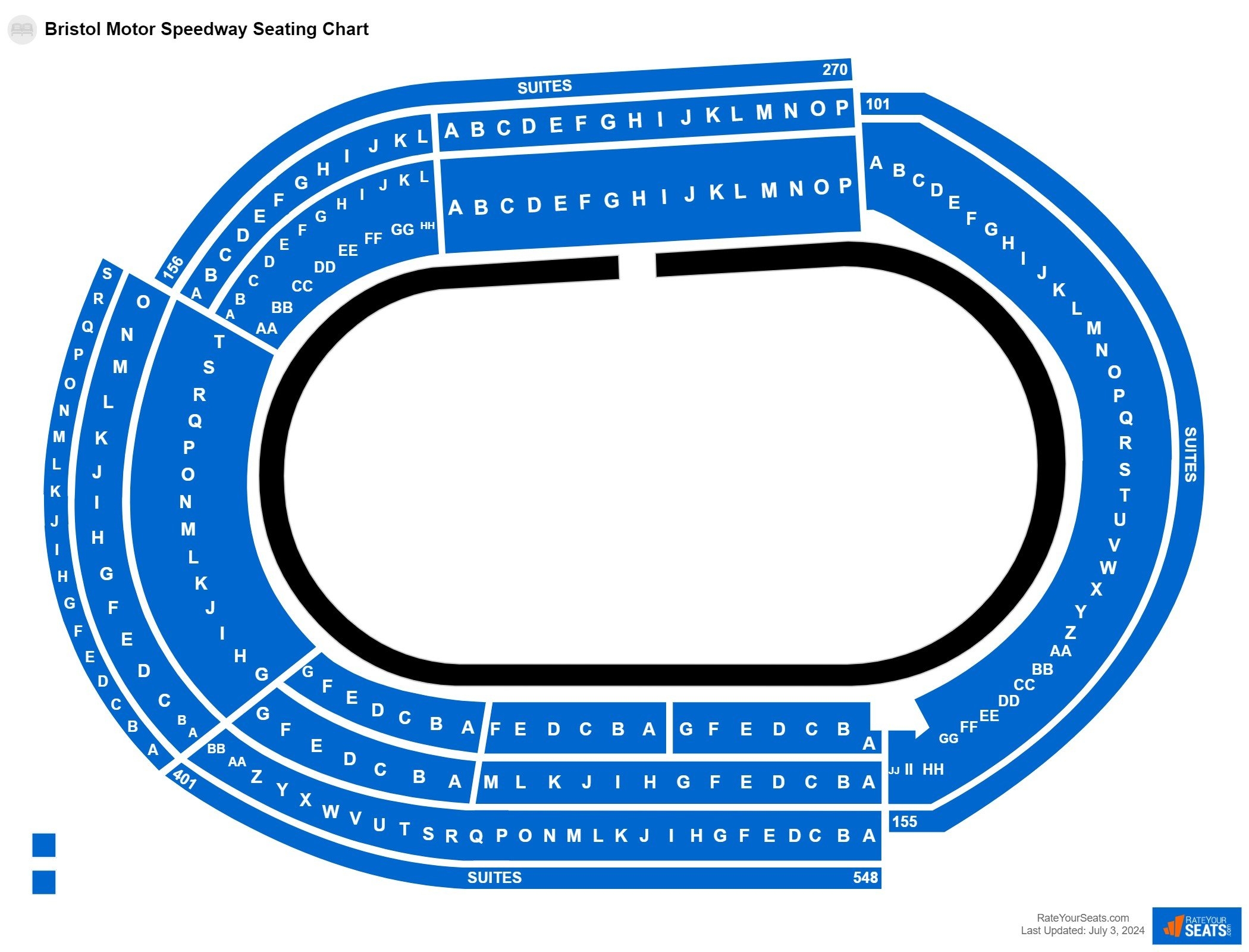 Bristol Motor Speedway Seating Charts RateYourSeats