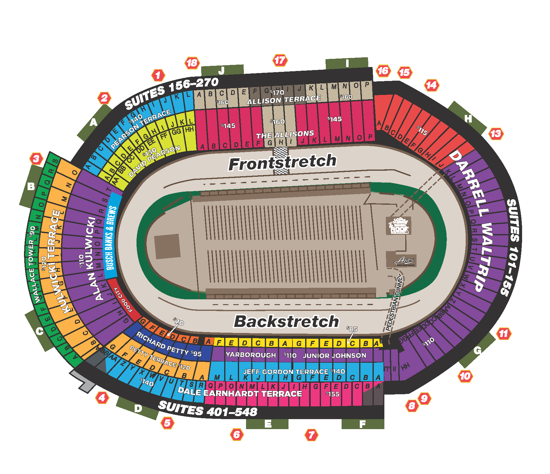 bristol speedway seating chart bristol speedway seating chart