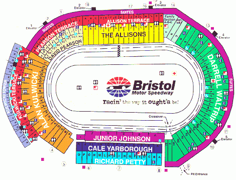 bristol motor speedway seating chart bristol motor speedway seating chart