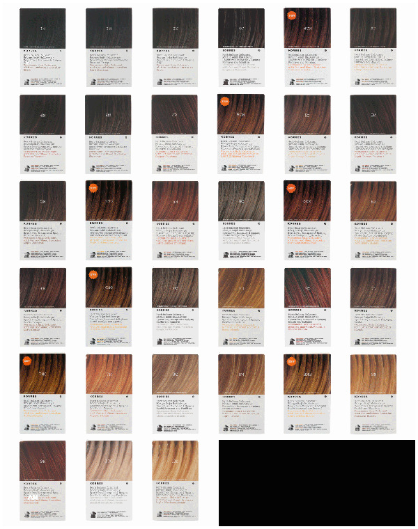 Brown Argan Oil Hair Color Chart Educational Chart Resources