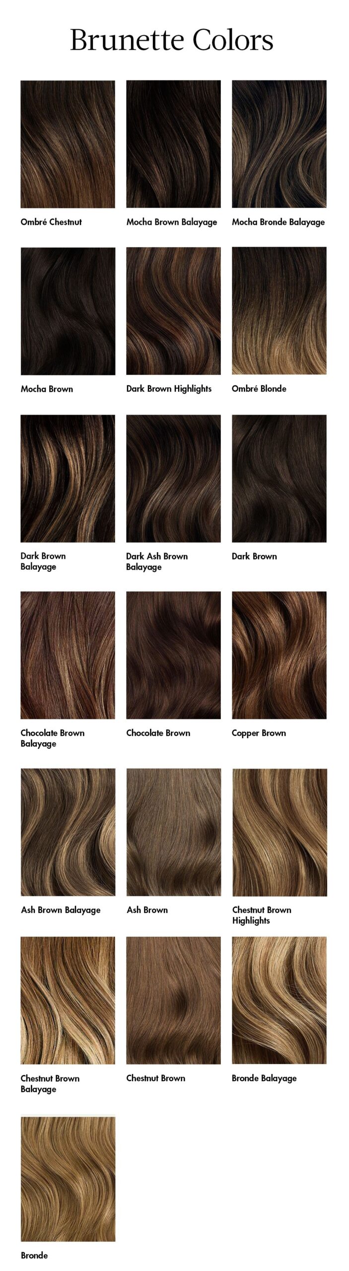 brown hair shades chart