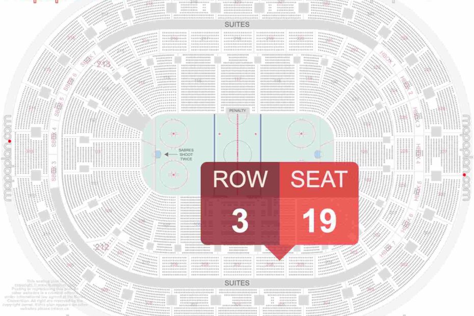 Buffalo KeyBank Center Detailed Interactive Seating Chart With Seat