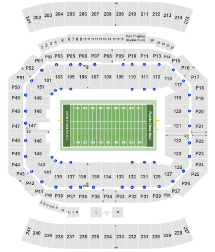 Camping World Stadium Orlando Seating Chart