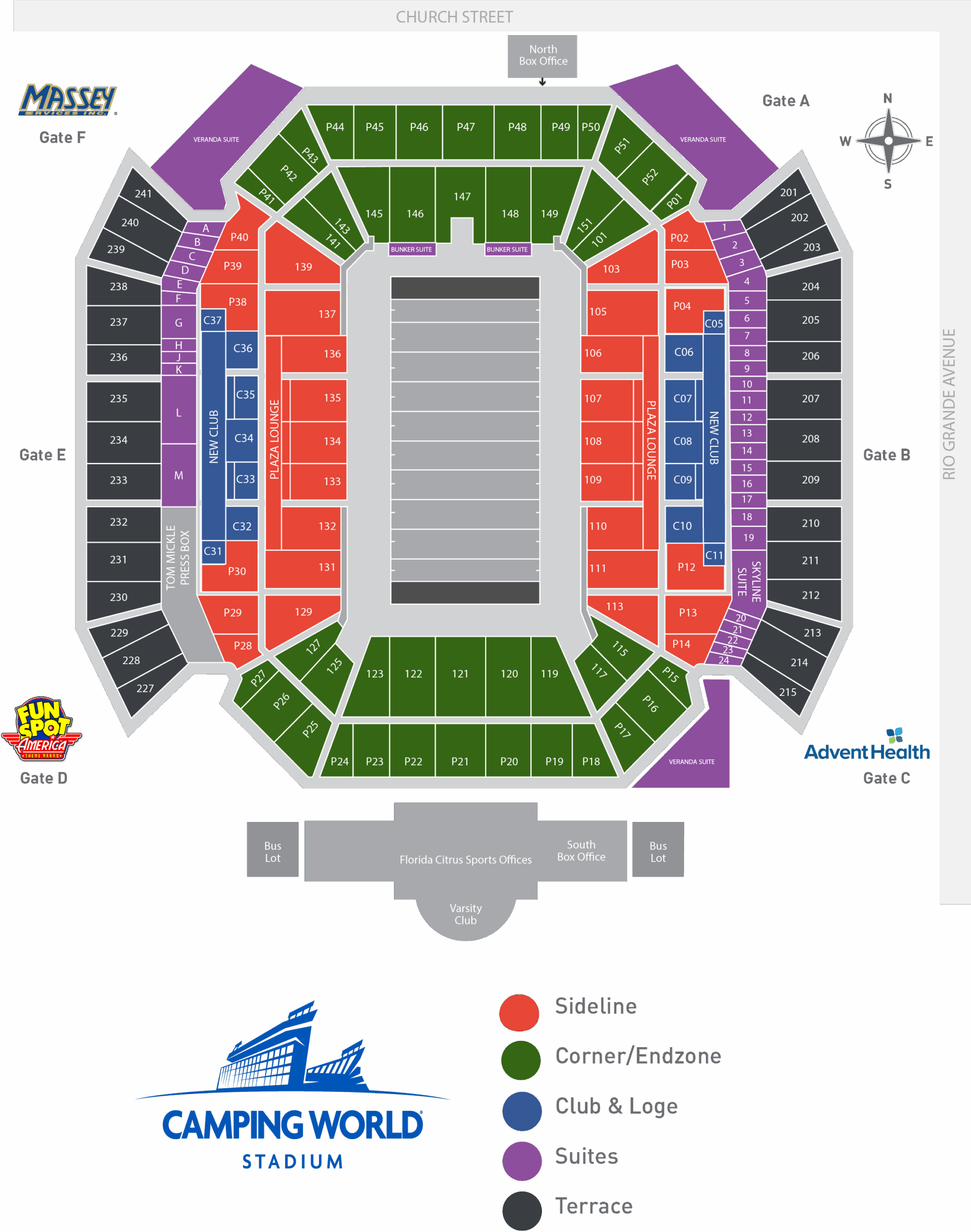 Camping World Stadium Seating Chart Cabinets Matttroy