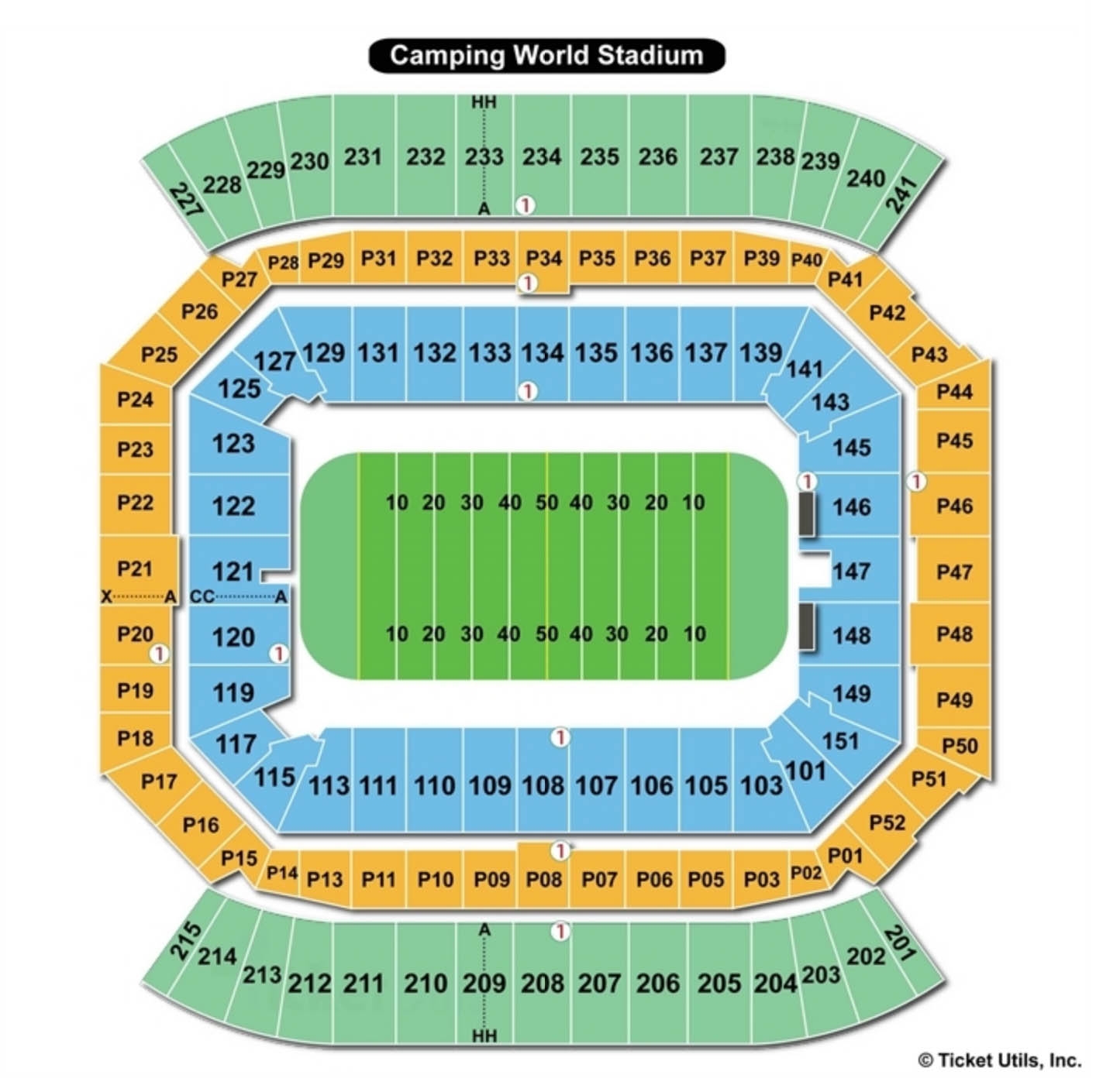 Camping World Stadium Seating Chart Stadium Seating Chart