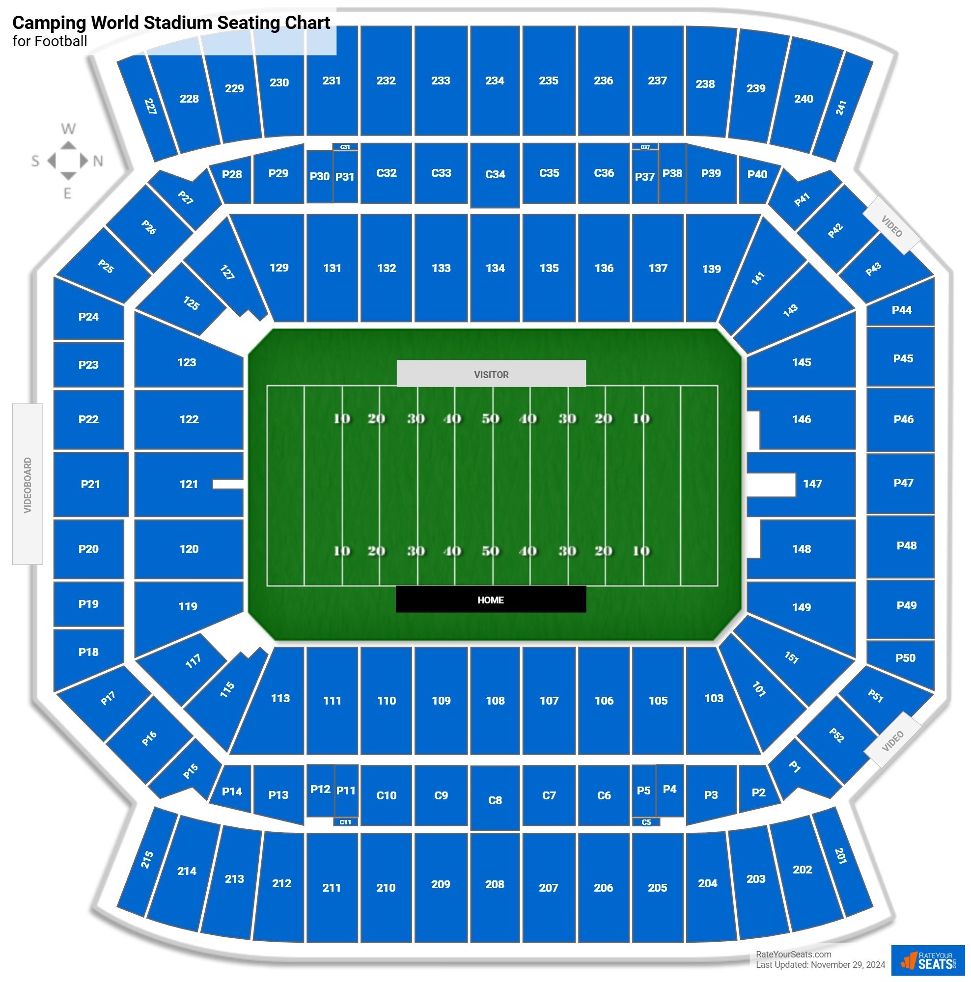 Camping World Stadium Seating Charts RateYourSeats