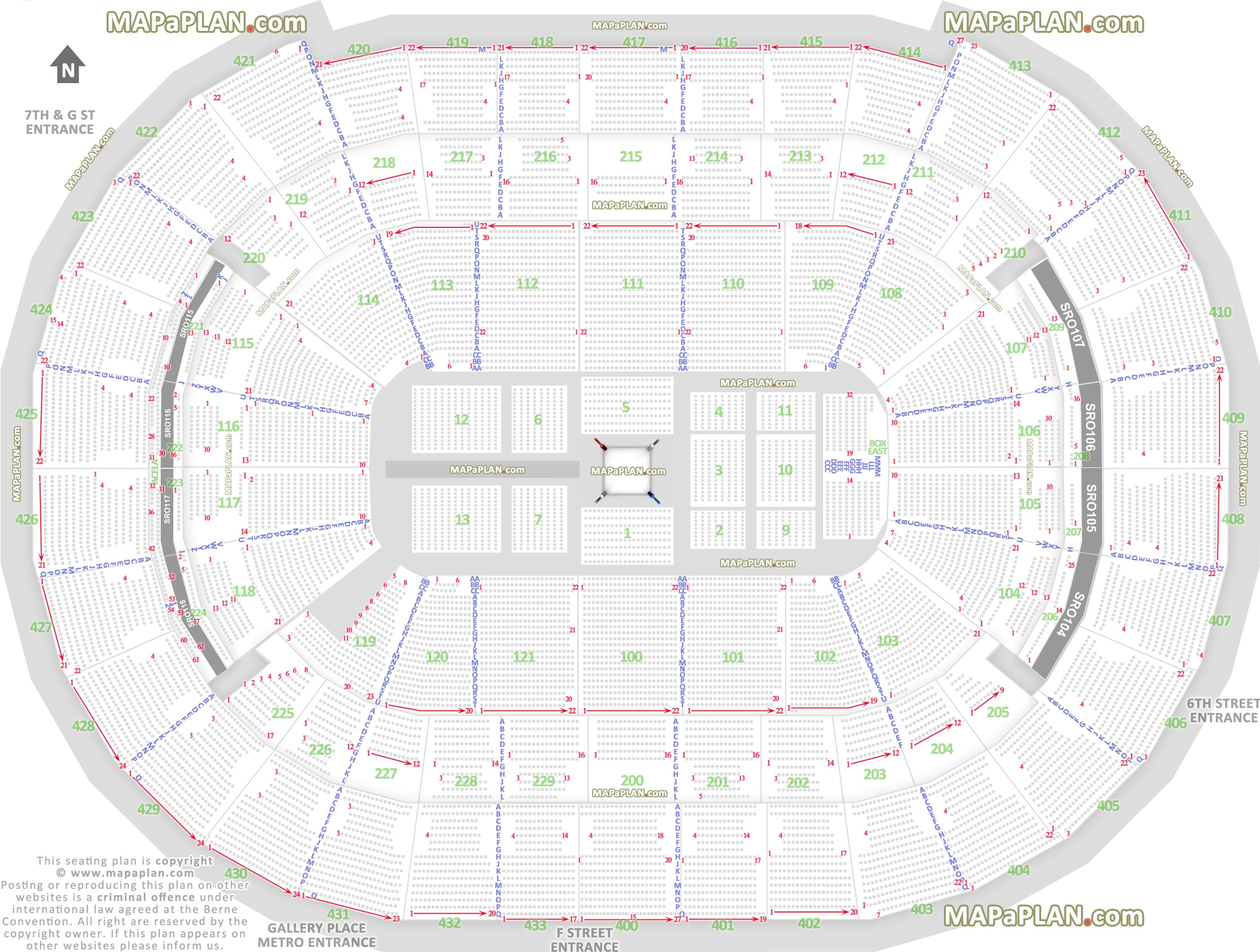 Capital One Arena Seating Chart With Seat Numbers Cabinets Matttroy