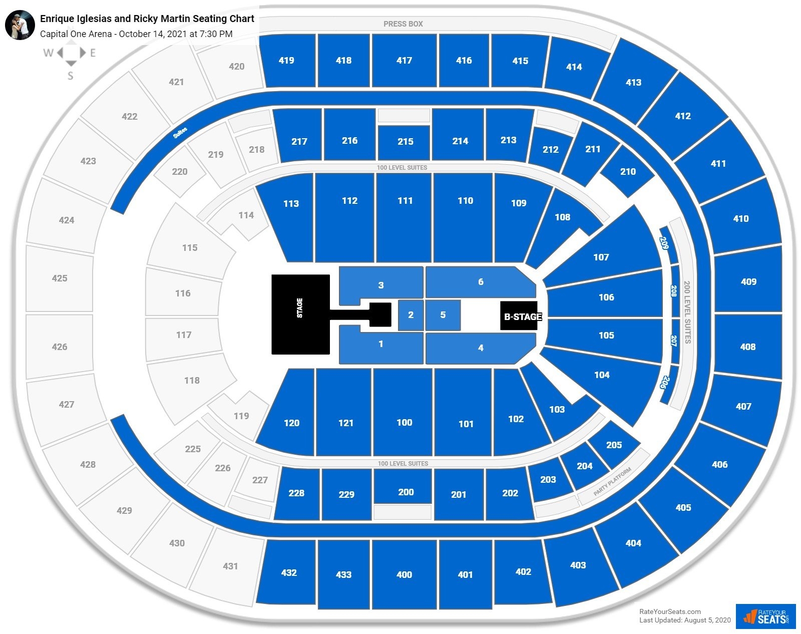 Capital One Arena Seating Charts For Concerts RateYourSeats