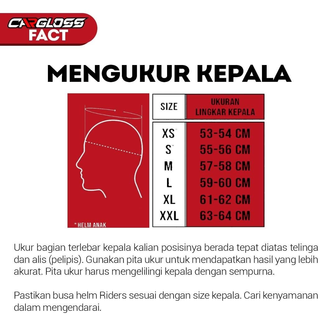 Cara Menentukan Size Helm Yang Akurat Ala Cargloss Helmets Cara Menentukan Size Helm Yang Akurat Ala Cargloss Helmets