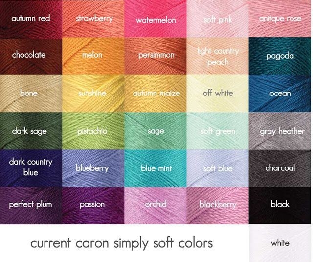 Caron Simply Soft Colors Google Search Caron Simply Soft Yarn