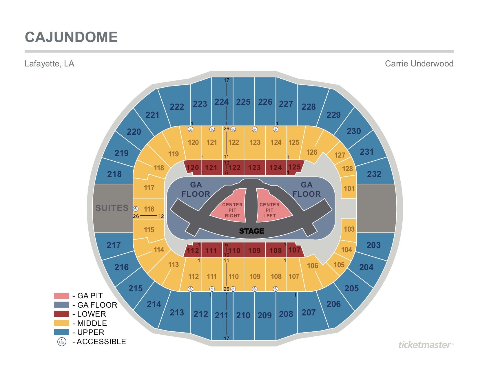 CARRIE UNDERWOOD CAJUNDOME