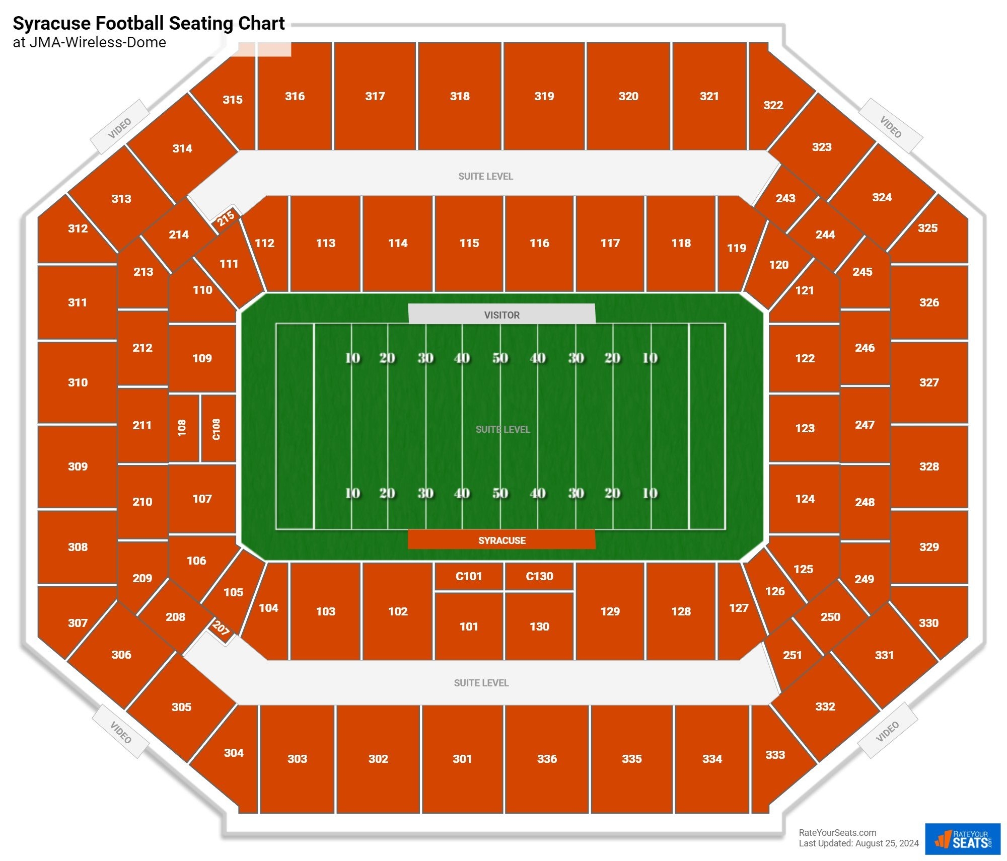 carrier dome seating chart