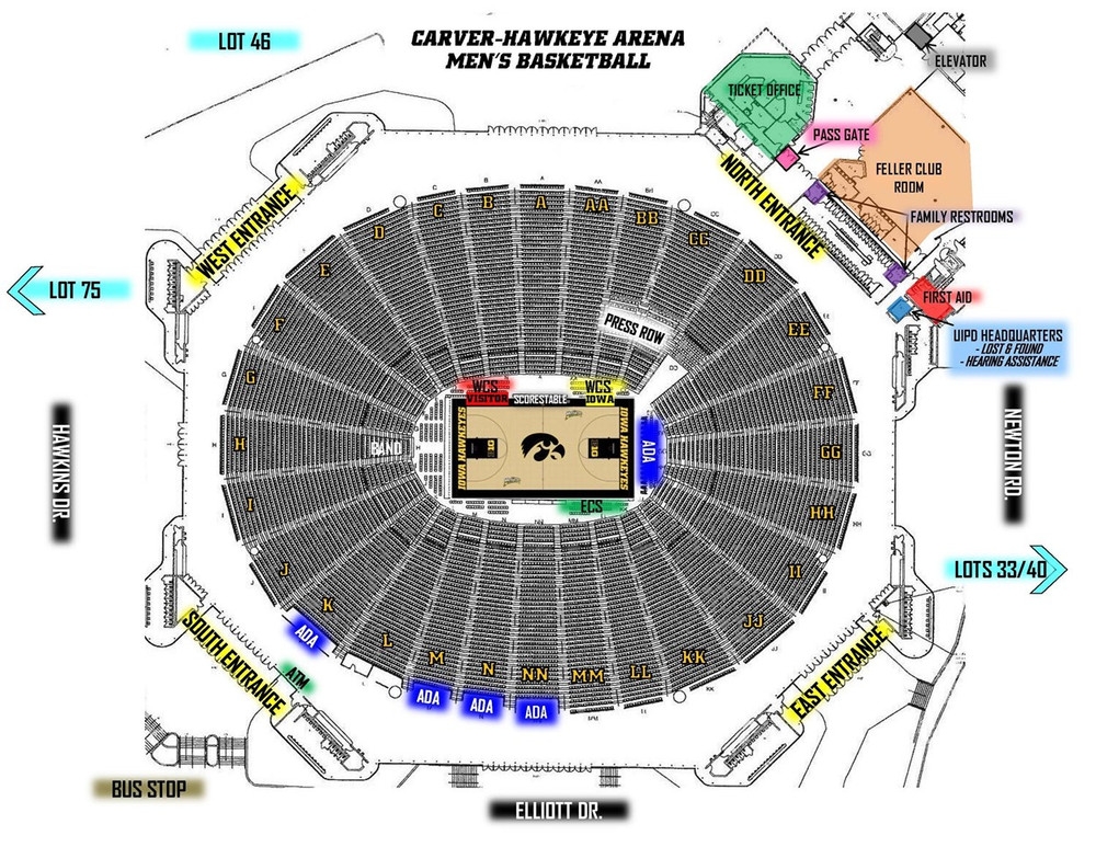 Carver Hawkeye Arena Information University Of Iowa Athletics