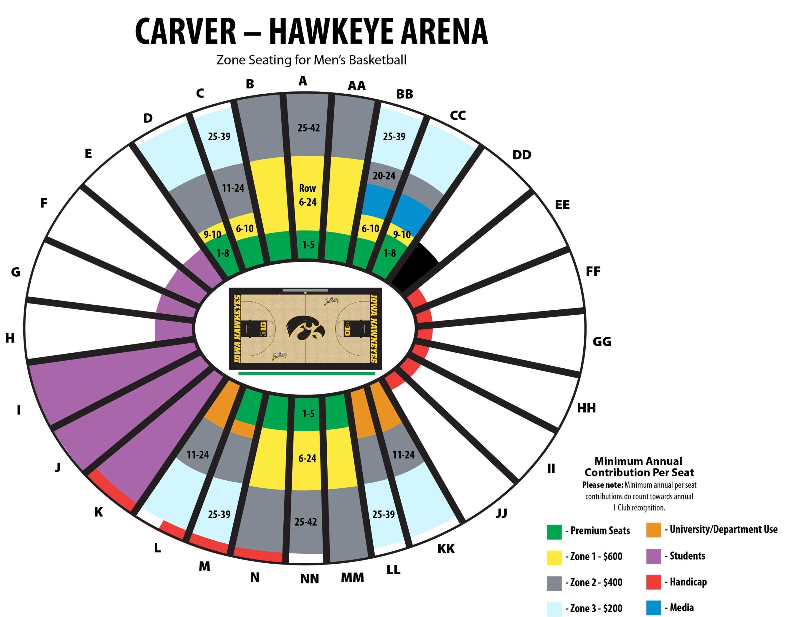 Carver Hawkeye Arena Seating Chart An Ultimate Guide To The Best Seats