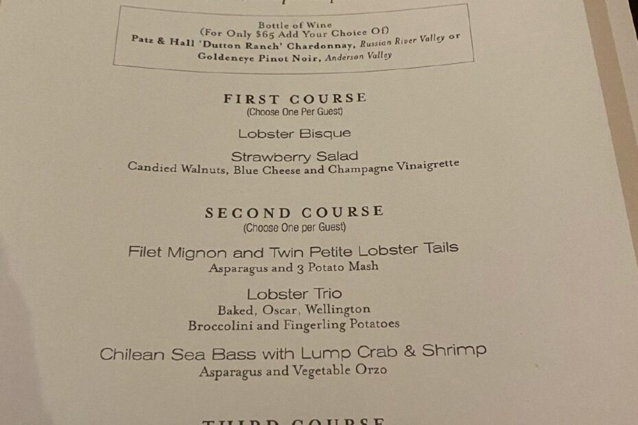 Chart House Menu Pdf