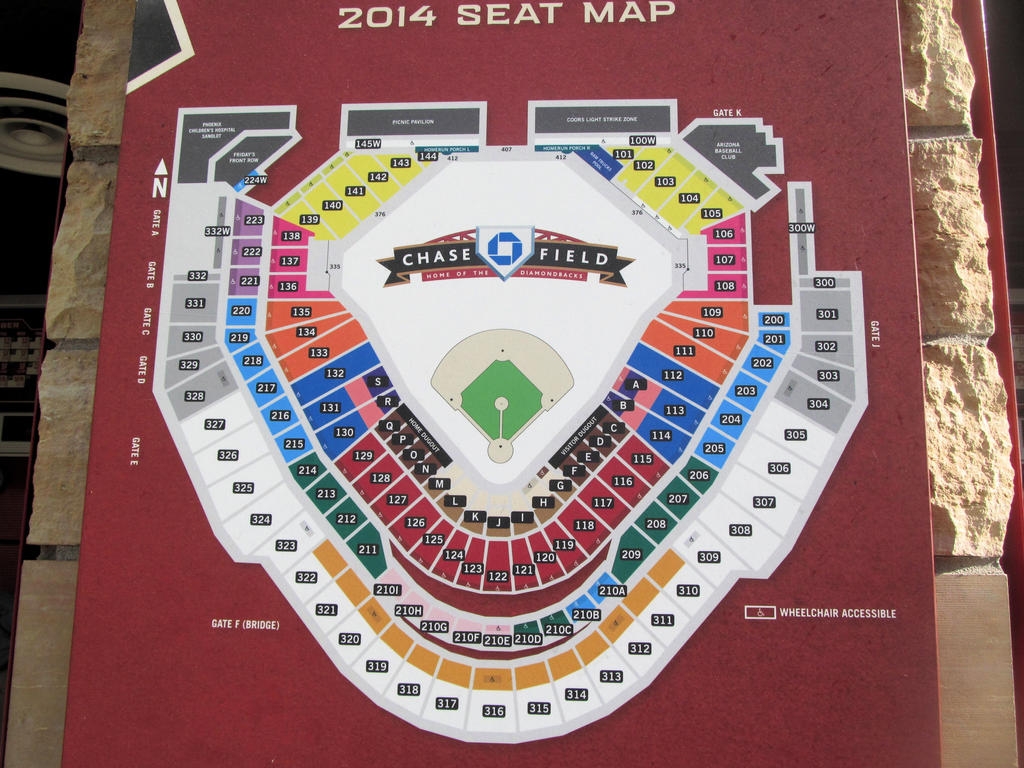 Chase Field Seating Map