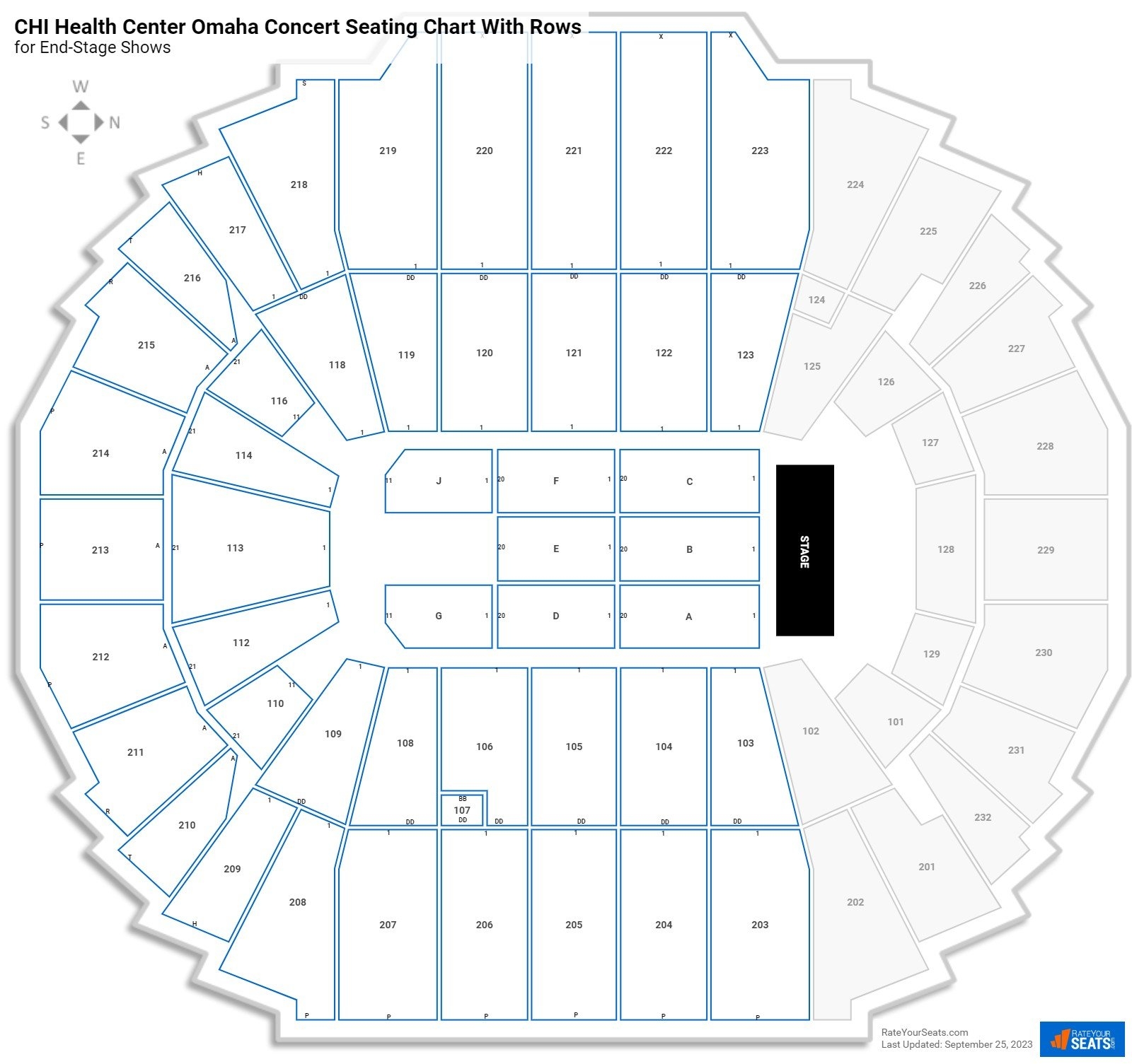 CHI Health Center Omaha Seating Charts For Concerts RateYourSeats