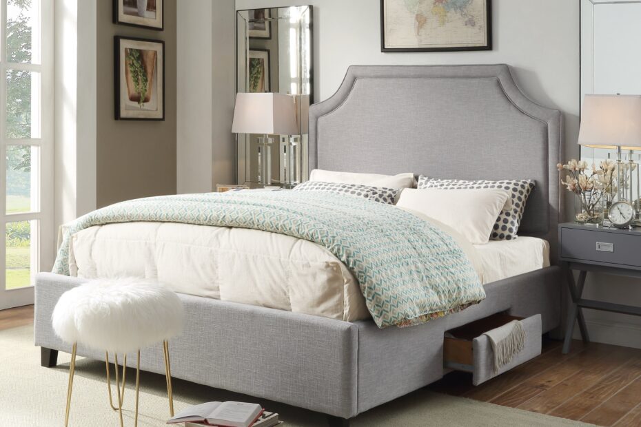 Chic Home Francis Platform Bed Frame With Headboard And Hidden Storage