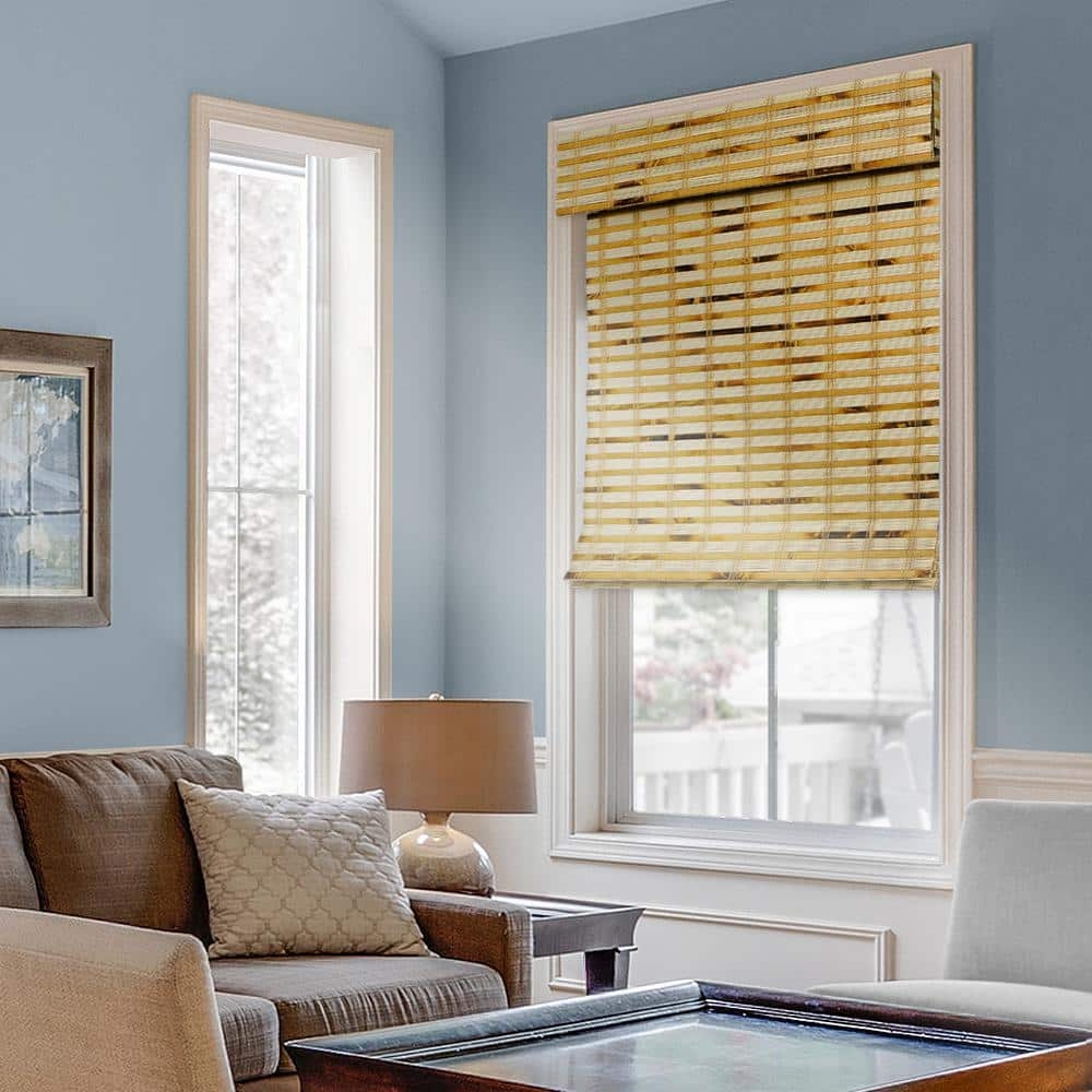 Chicology Cut to Size Belmon Natural Cordless Light Filtering Bamboo 
