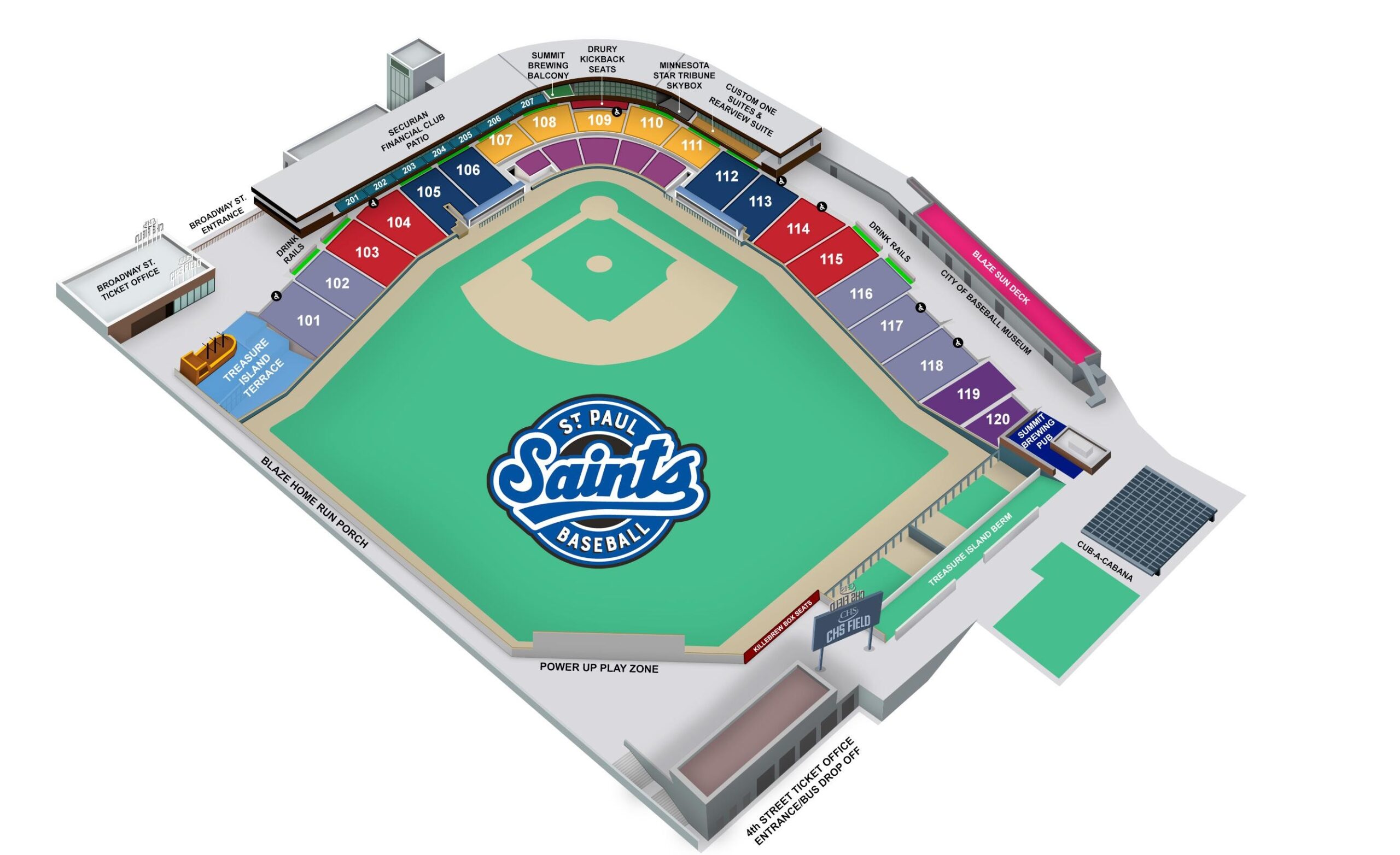 CHS Field Seating Map By Stpaulsaints Issuu