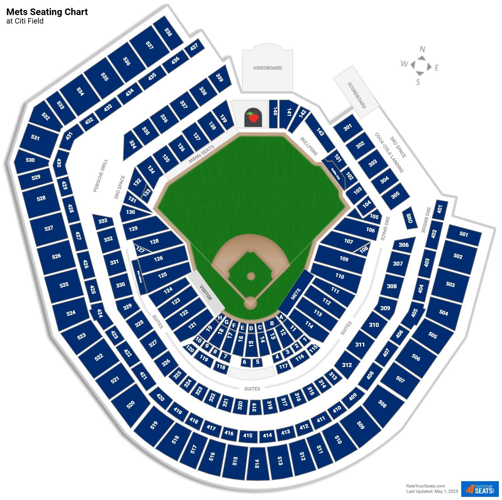 Citi Field Seating Charts RateYourSeats