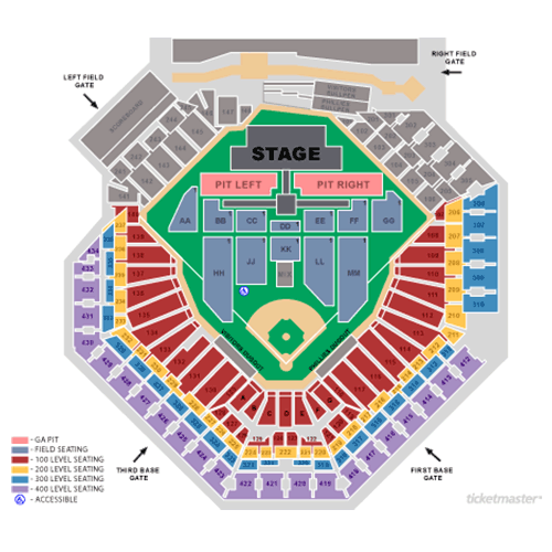 Citizens Bank Park Concert Seating Chart