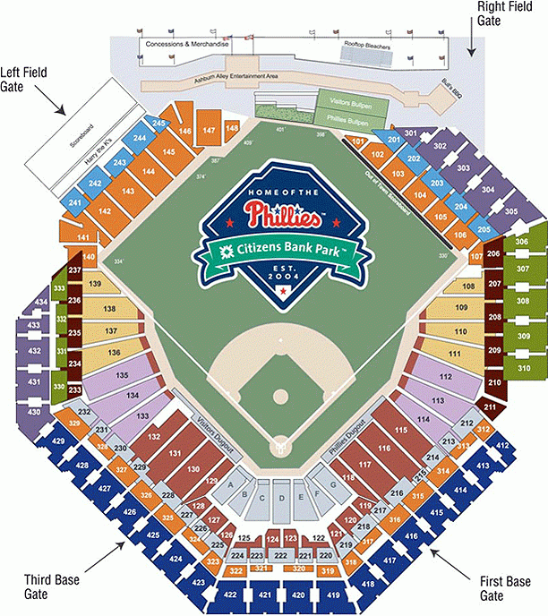 citizens bank seating chart citizens bank seating chart