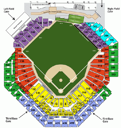 Citizens Bank Park Seat Map