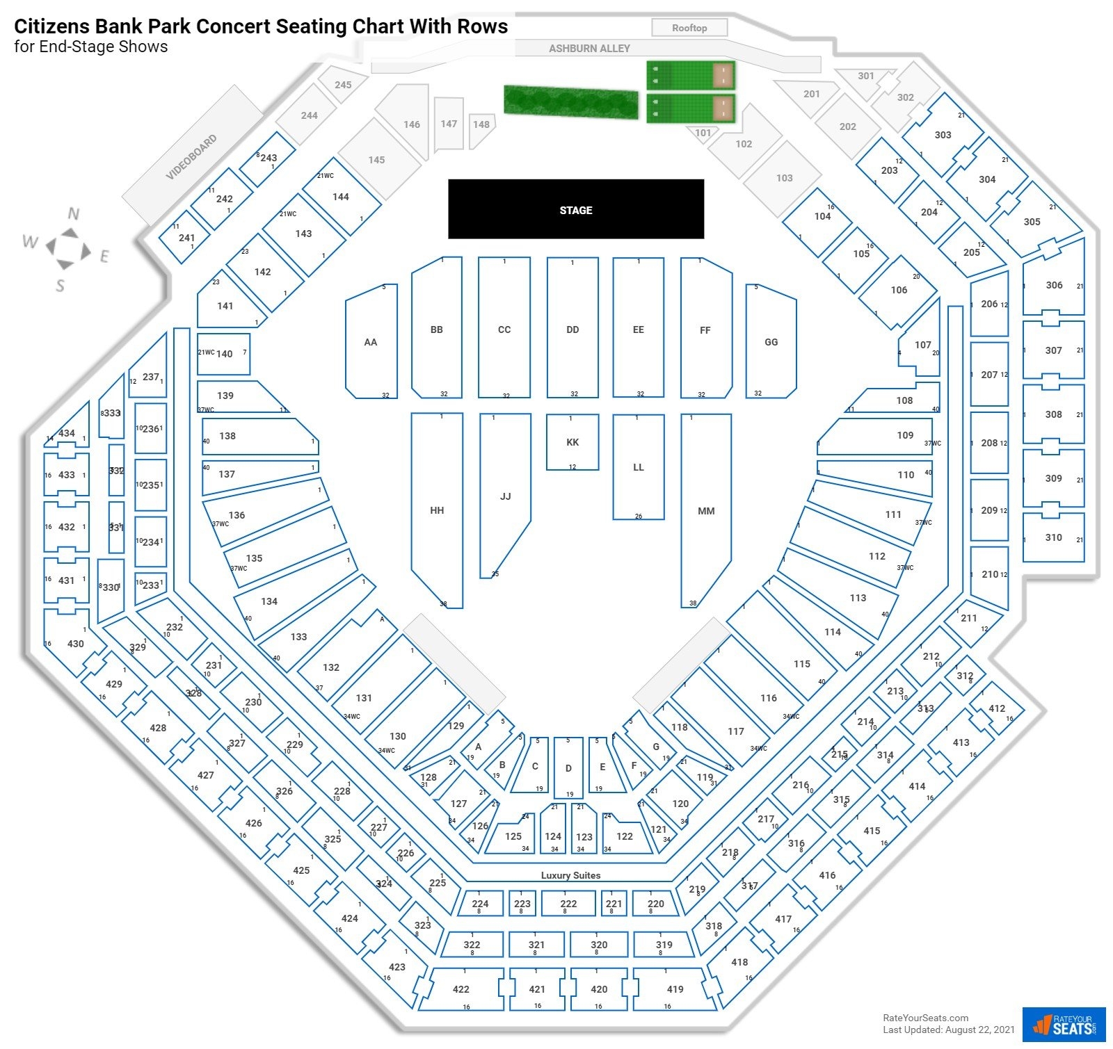 Citizens Bank Park Seating Charts For Concerts RateYourSeats
