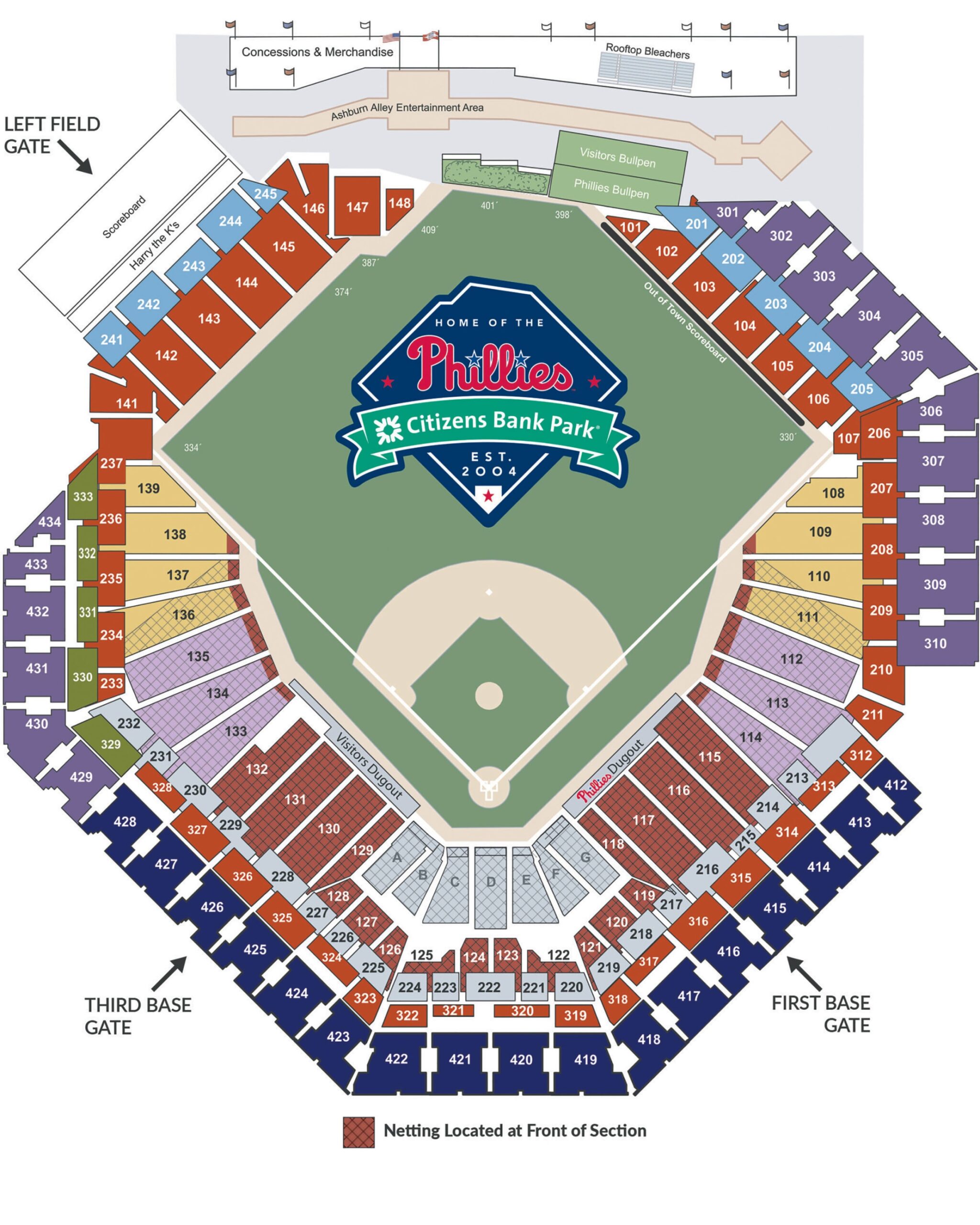 Citizens Bank Park Seating Rows