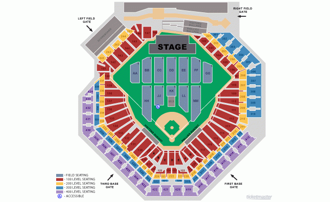 Citizens Bank Park Stadium Map