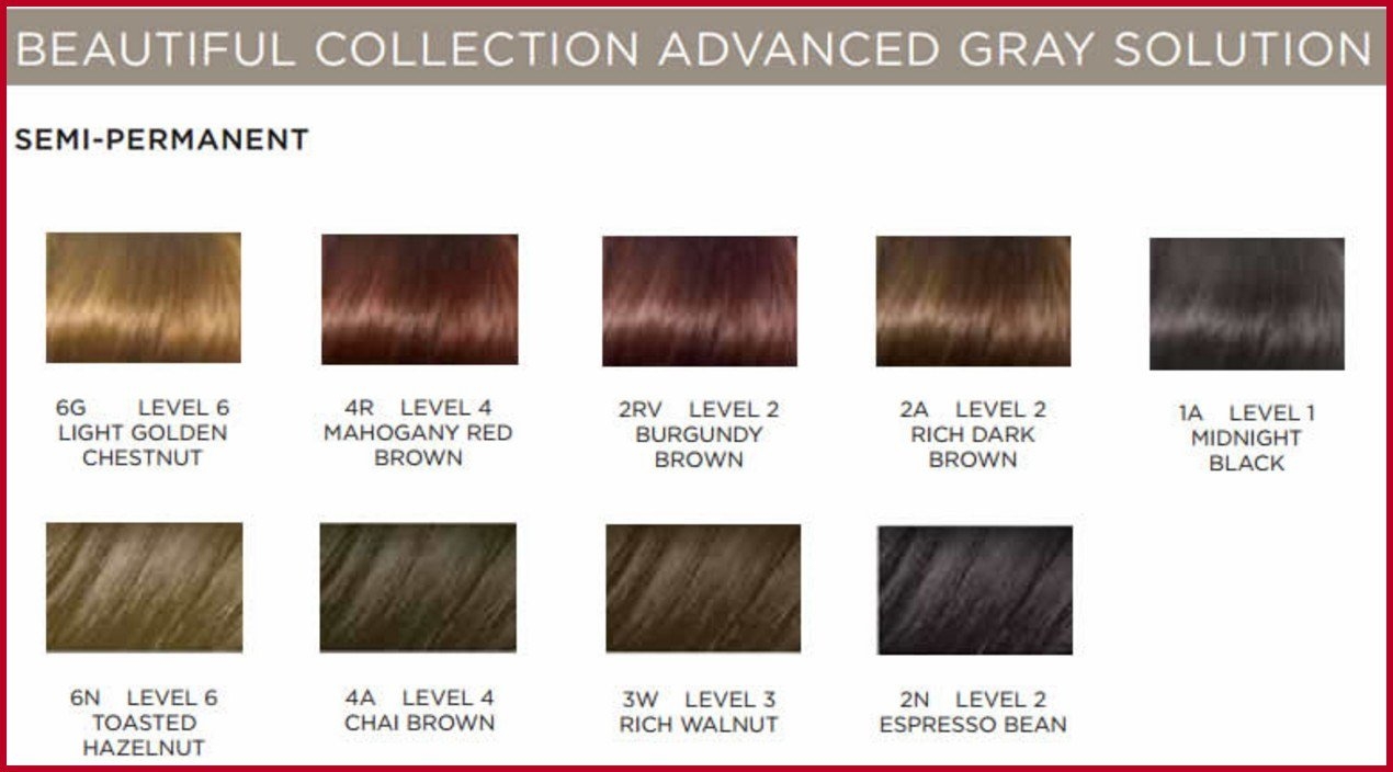 Clairol Beautiful Collection Color Chart A Visual Reference Of Charts 