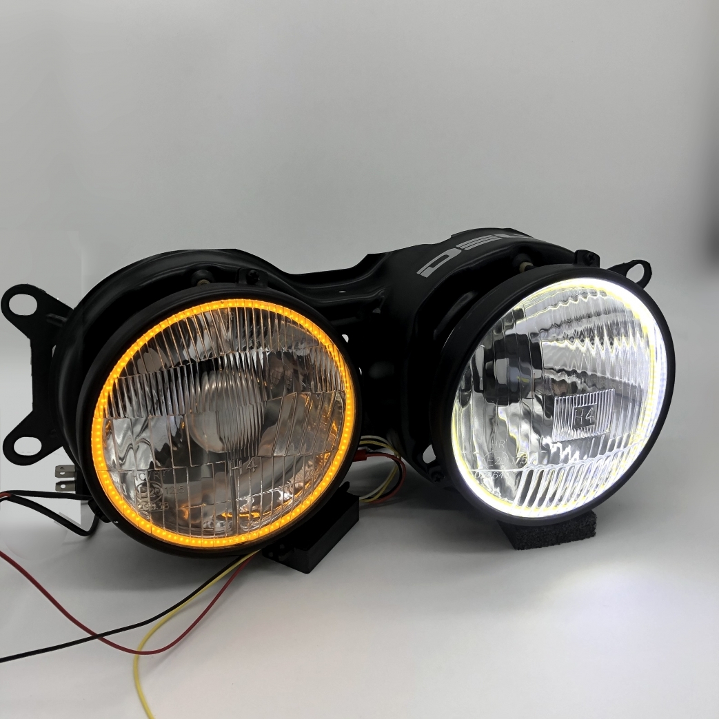 Classic 5 3 4 quot Switchback Halo LED Headlight Kit High Low Beam 