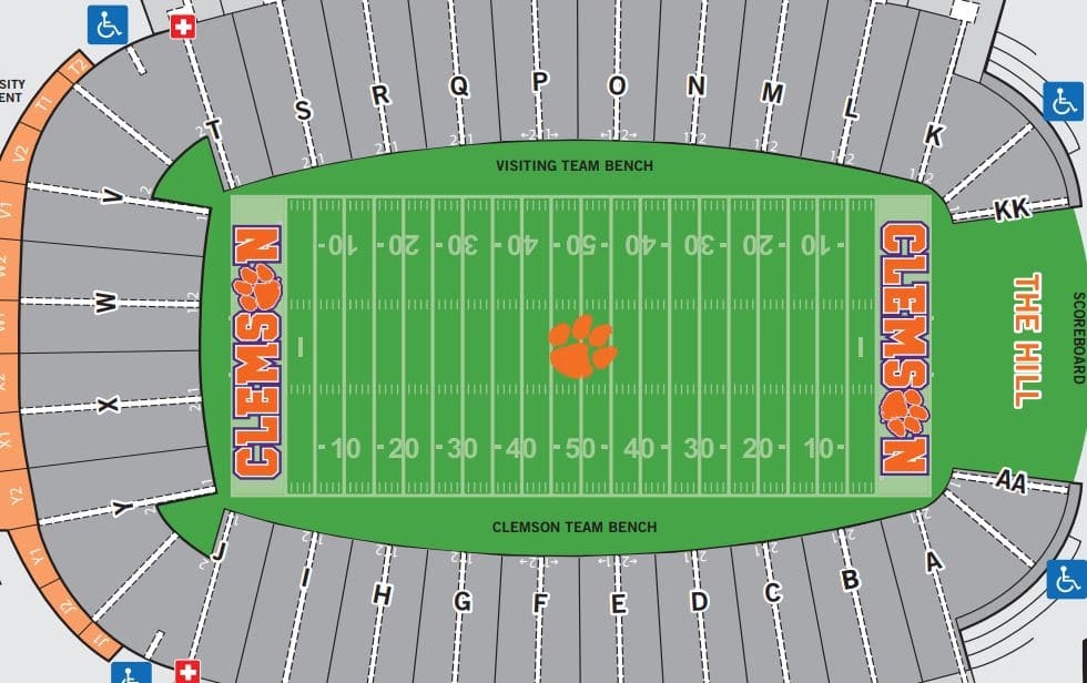 clemson seating chart clemson seating chart