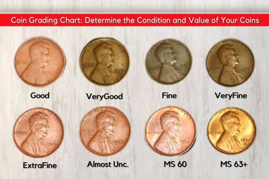 Coin Grading Chart Determine The Condition And Value Of Your Coins