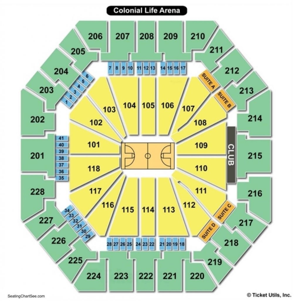 Colonial Life Arena Seating Chart