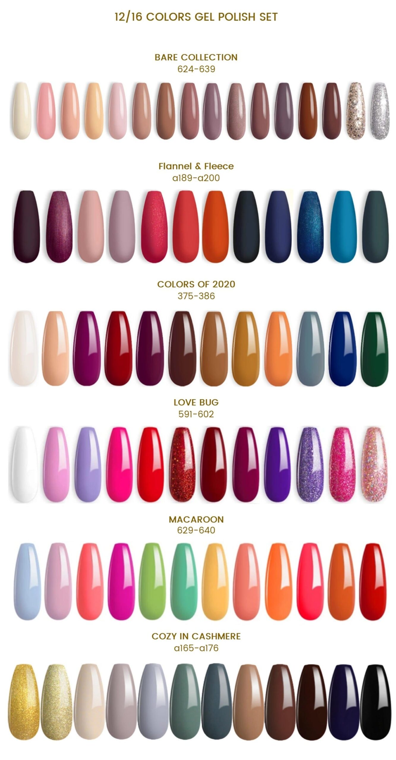 Color Chart For Gel Polish Beetles UK Fall Gel Nails Gel Nails Diy 
