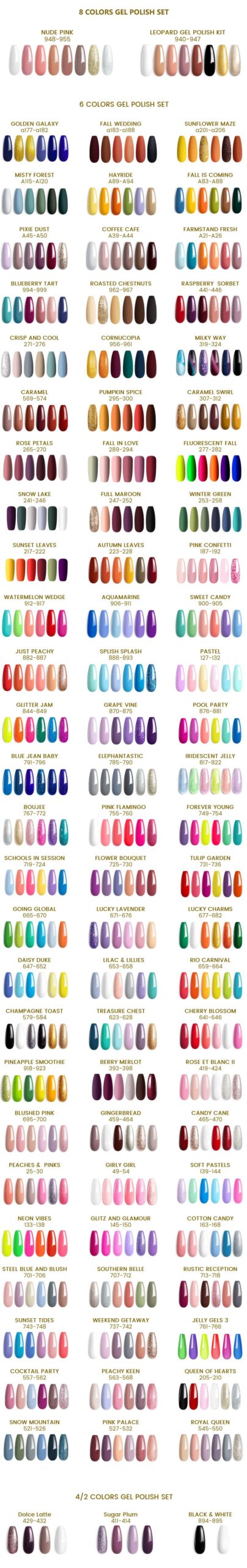 Color Chart For Gel Polish Beetles UK Summer Gel Nails Gel Nail 