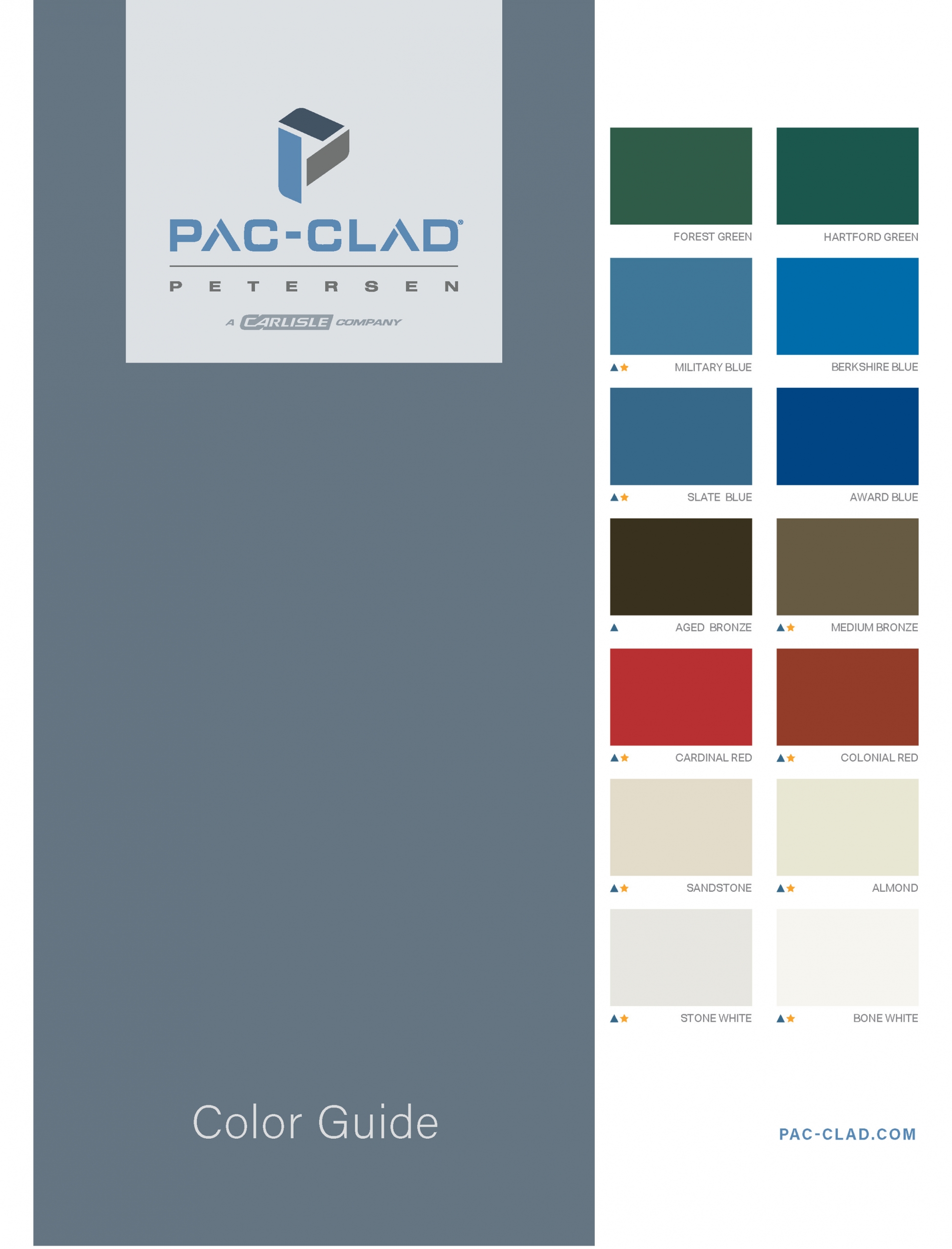 Color Charts Sheet Metal Supply Ltd