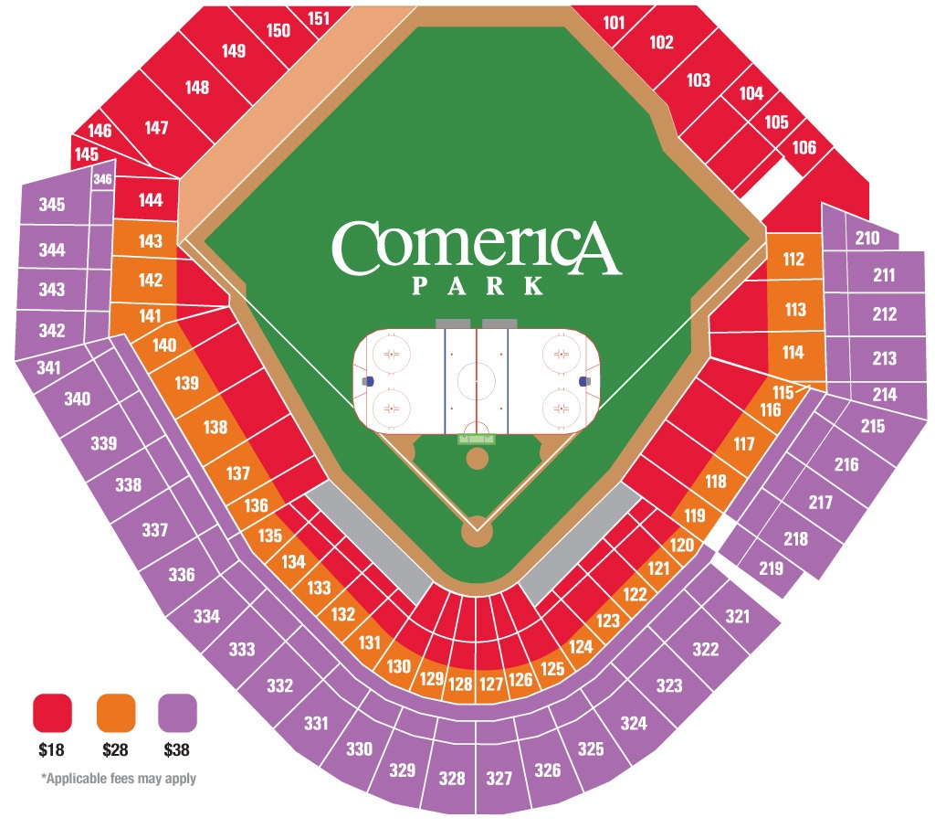 Comerica Park Detroit MI Seating Chart View