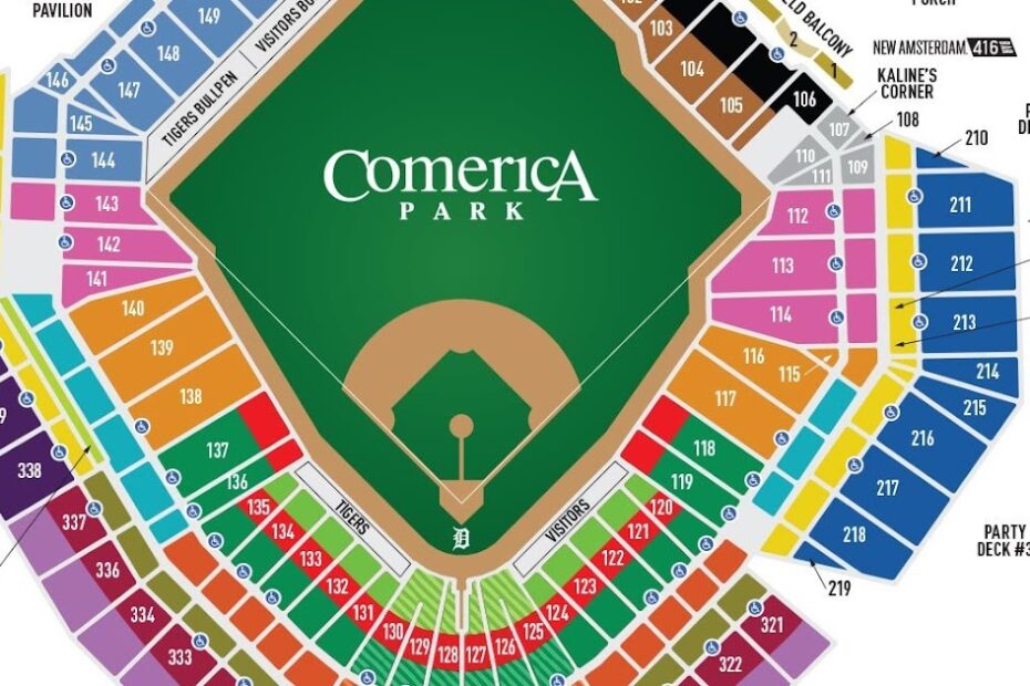 Comerica Park Seating Chart