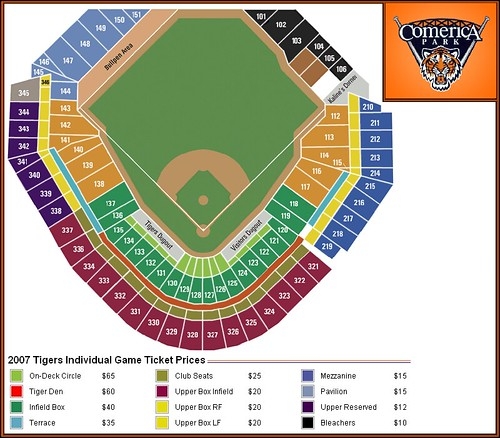 Comerica Park Seating Detroit Tigers Comerica Park Seating Flickr