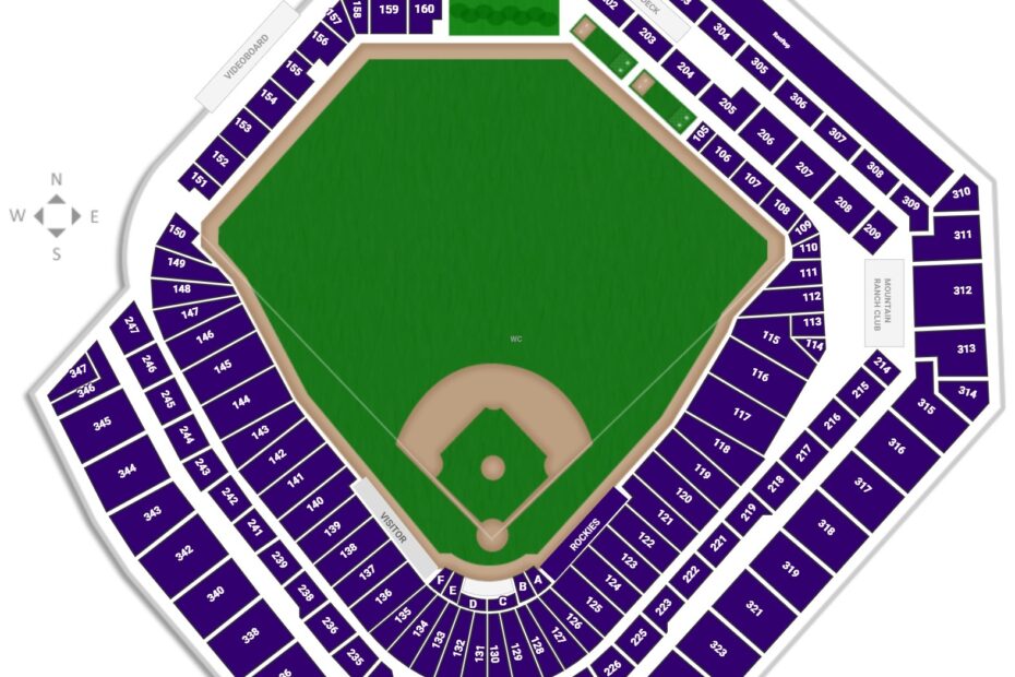 Coors Field Seating Chart With Seat Numbers Educational Chart Resources