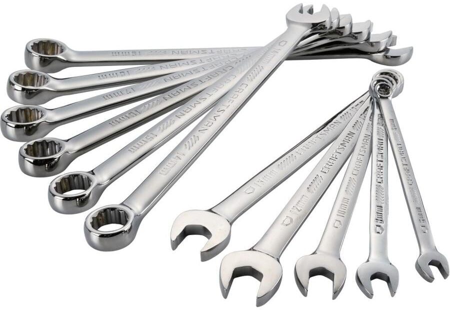 CRAFTSMAN 11 Piece Set 12 Point Metric Combination Wrench Set At Lowes